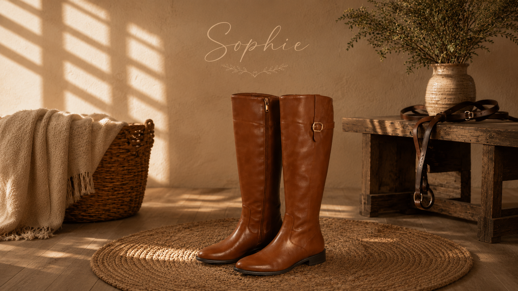 Bota Feminina Cano Alto Sophie Caramelo